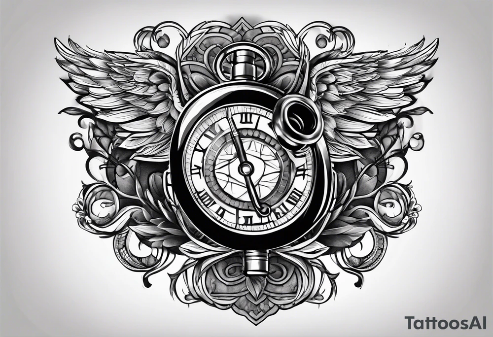 stethoscope on the back tattoo idea