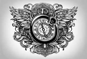 stethoscope on the back tattoo idea