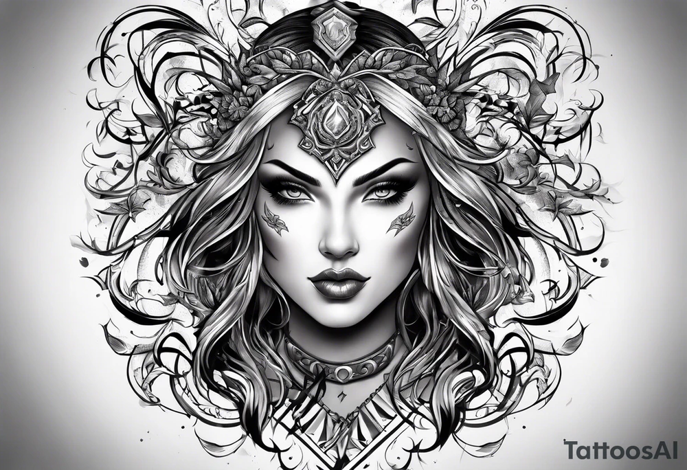 Lightning and thunder tattoo idea