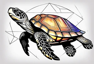 a majestic turtle tattoo idea