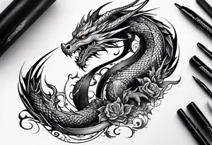 dragons tattoo idea