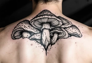 Psychedelic mushrooms tattoo idea