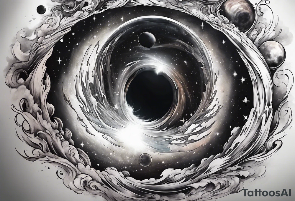 Gargantua black hole tattoo idea