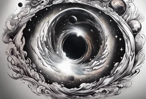 Gargantua black hole tattoo idea