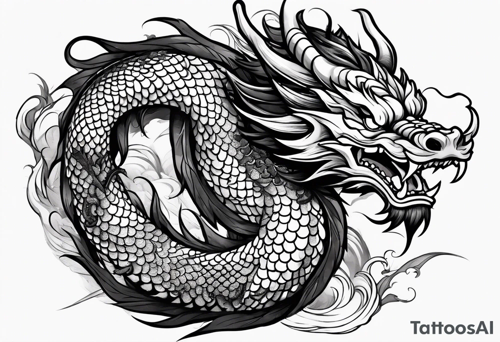 Traditional Chinese Dragon tattoo idea