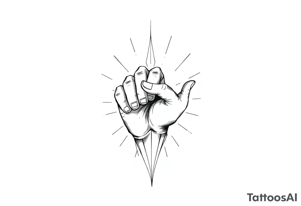Life, line, power, relentless, happiness tattoo idea