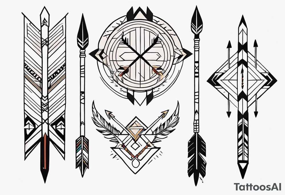 Native American Arrows tattoo idea