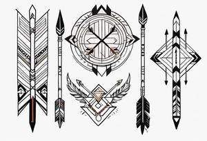 Native American Arrows tattoo idea