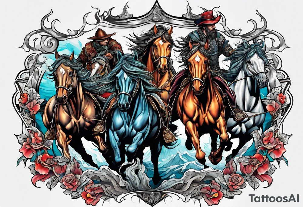 Four horsemen tattoo idea
