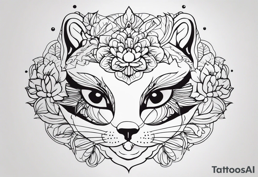 Девушка в очках жует жвачку tattoo idea