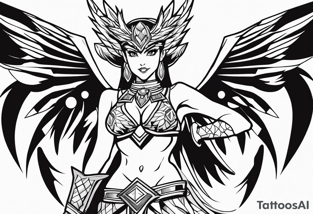 Harpies lady Yu-Gi-Oh! tattoo idea