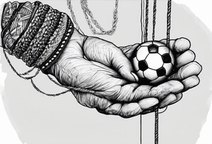 Puppet hand with strings , #10, #football, my aunt that passed away , My heart , Me thinking tattoo idea