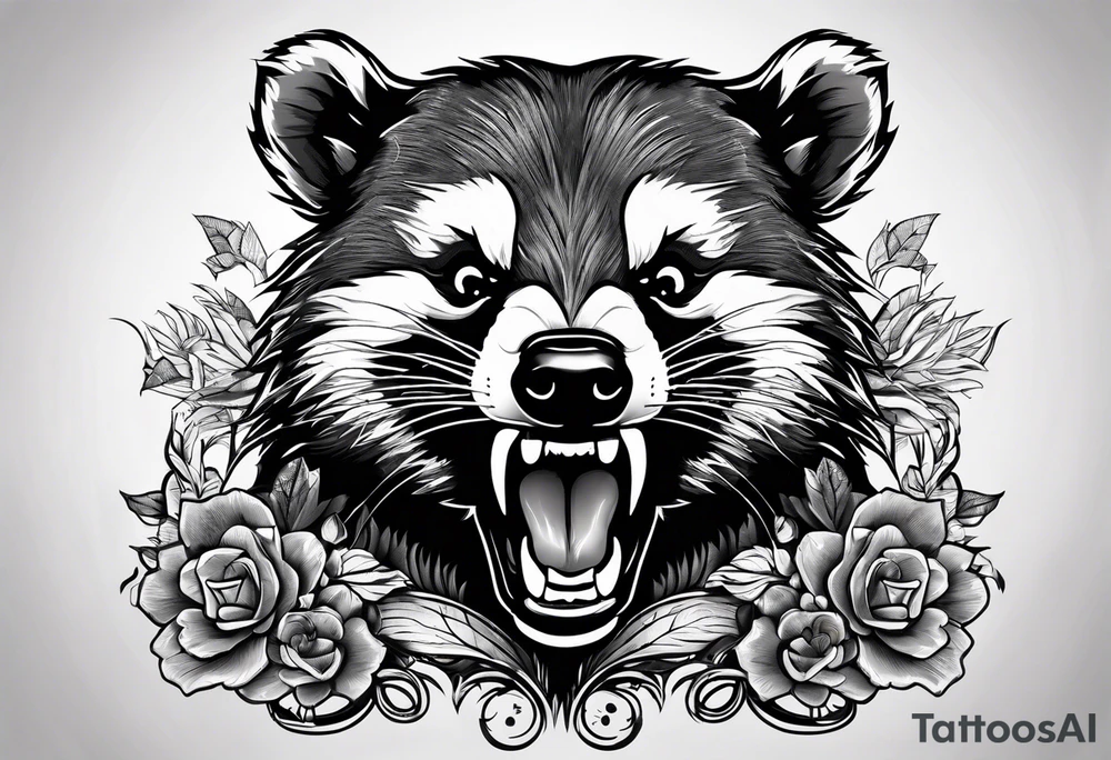 Angry Mc.Badgers tattoo idea