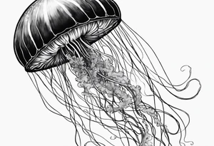 Jellyfish that consumes everything it encounters and send it to the void tattoo idea