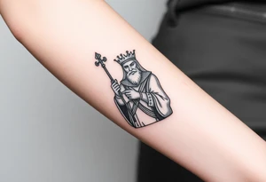 King's card as a warrior tattoo idea