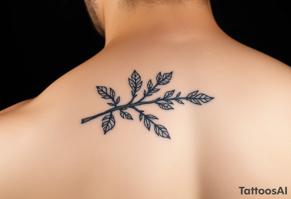 oak branch tattoo idea