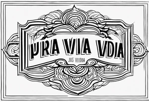 “Pura vida” just as a word tattoo idea