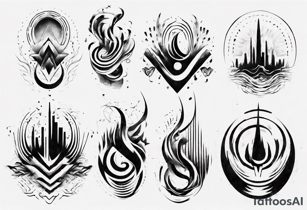 god is in the soundwaves tattoo idea
