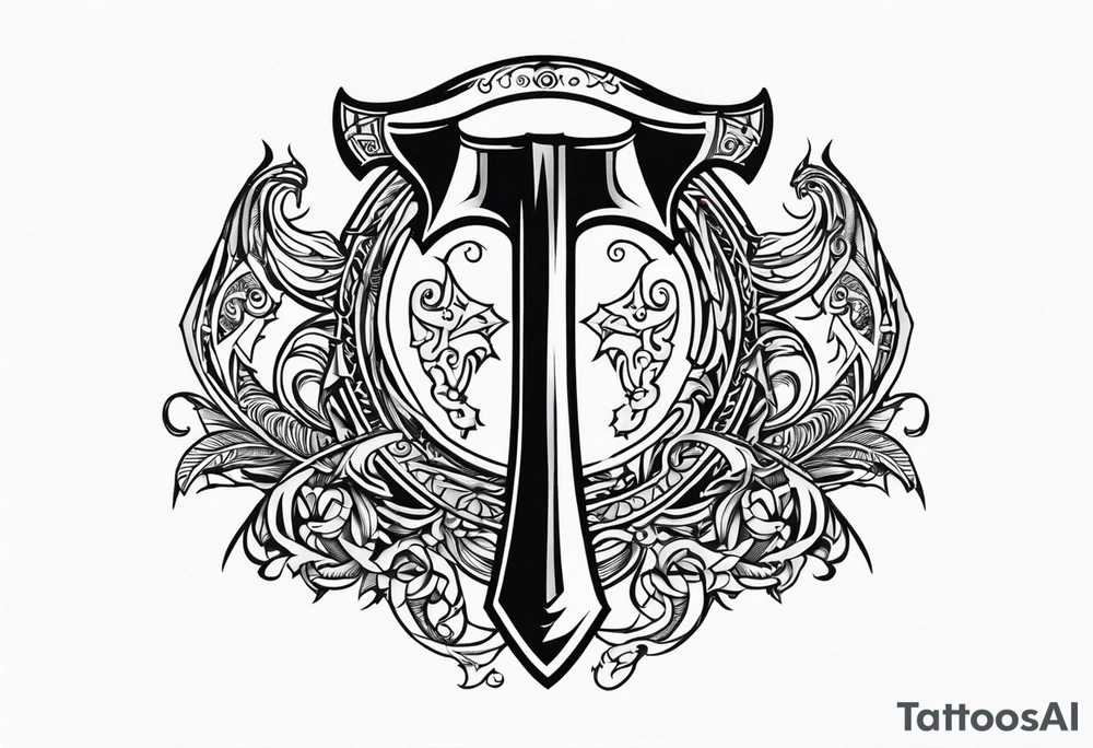 Valhalla axe tattoo idea