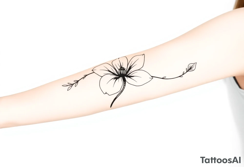Flower that represents a he birth months September tattoo idea