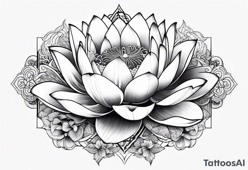 lotus japanese tattoo idea