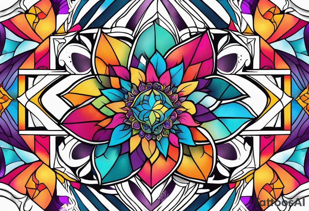 psychedelic tattoo idea