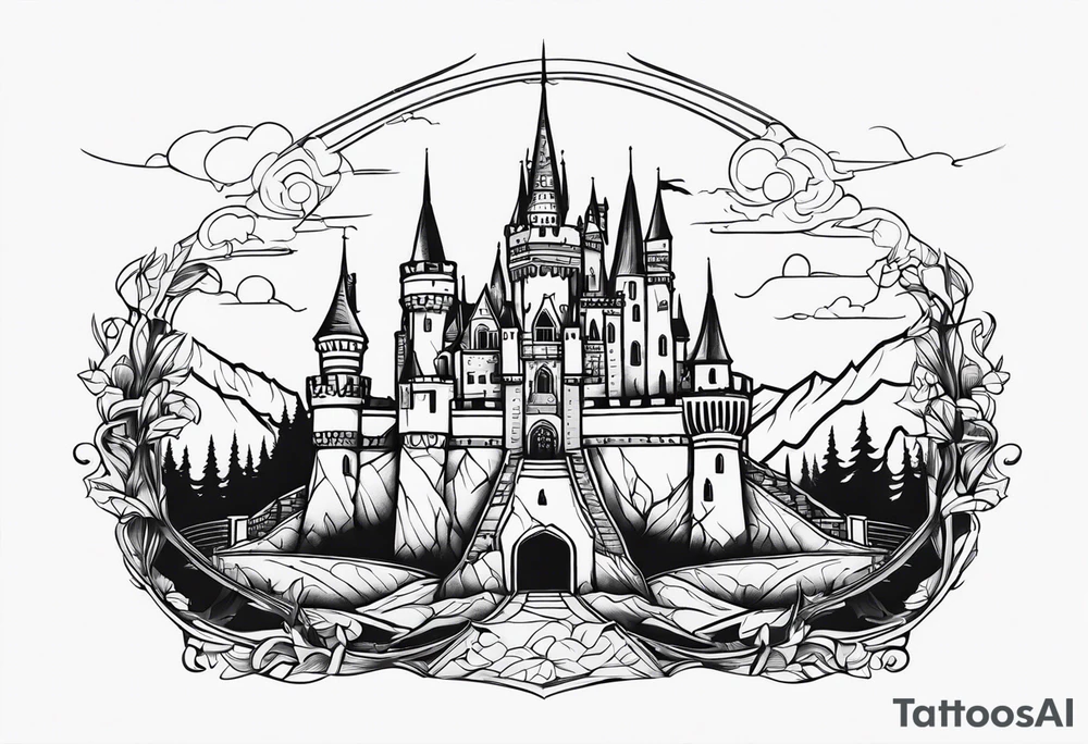 castle tattoo idea