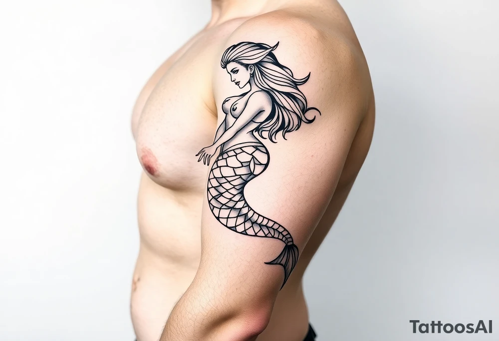 mermaid tattoo idea