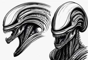 Xenomorph head tattoo idea