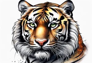 Tiger with  C tattoo idea
