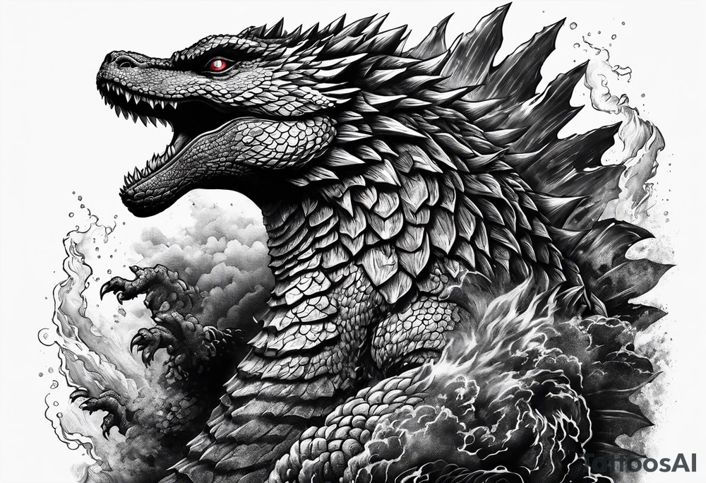 Godzilla tattoo idea