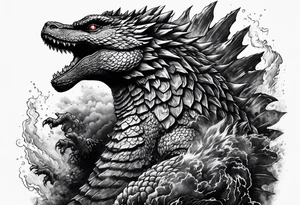 Godzilla tattoo idea