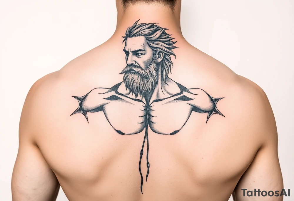 vitruvian man tattoo idea