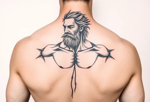 vitruvian man tattoo idea