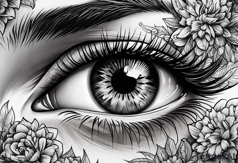 eyeball tattoo idea
