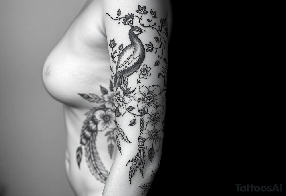 Storm, darkness, seven deadly sins, fat naked woman, peacock, flowers, razor blades, noose, couple having sex , cupcake ,cigerettes tattoo idea