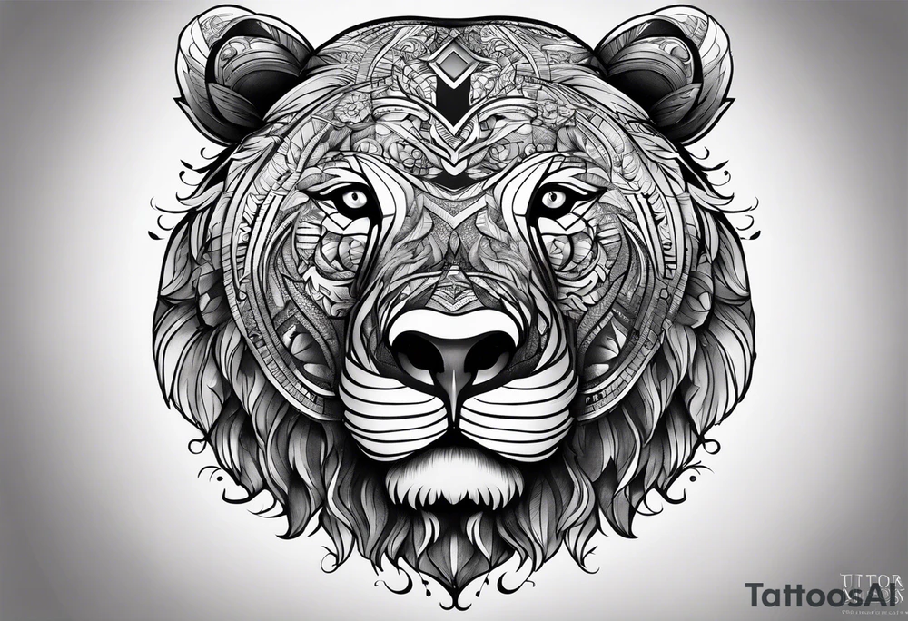 Touro
Urso 
Mercados financeiros tattoo idea