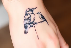 Harley and guybird tattoo idea