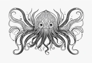 Thalassophobia, squid tattoo idea