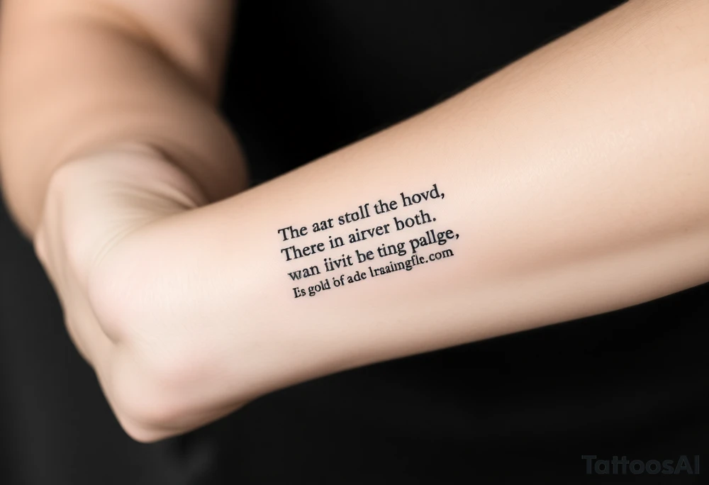 Psalm 66 NIV tattoo idea