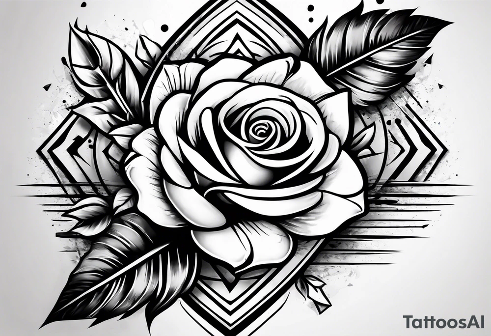 five Indian arrows going through a one rose for a forearm tattoo idea five Indian arrows going through a one rose for a forearm tattoo idea