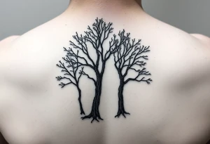 I have three kids. I want a tattoo that incorporates the trees that represent their birth months. Birth months are December, July, and November, respectively. tattoo idea
