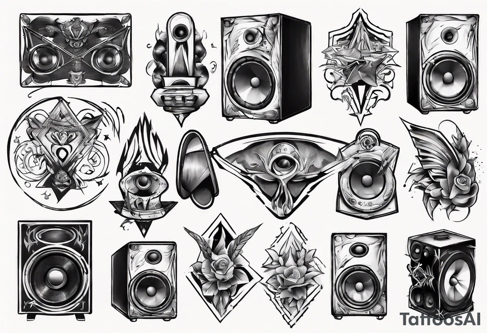 speaker tattoo idea