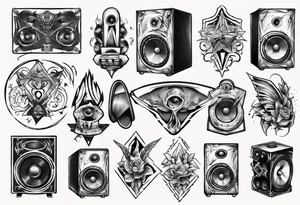 speaker tattoo idea