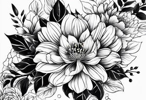 Japanese flower tattoo design tattoo idea