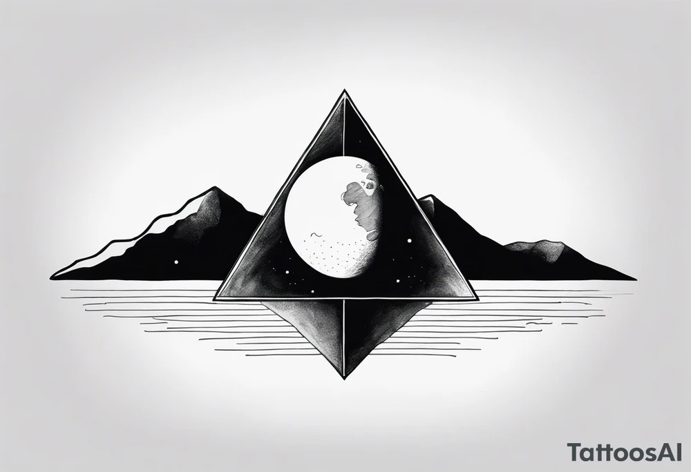 dark side of the moon tattoo idea