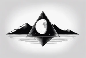 dark side of the moon tattoo idea