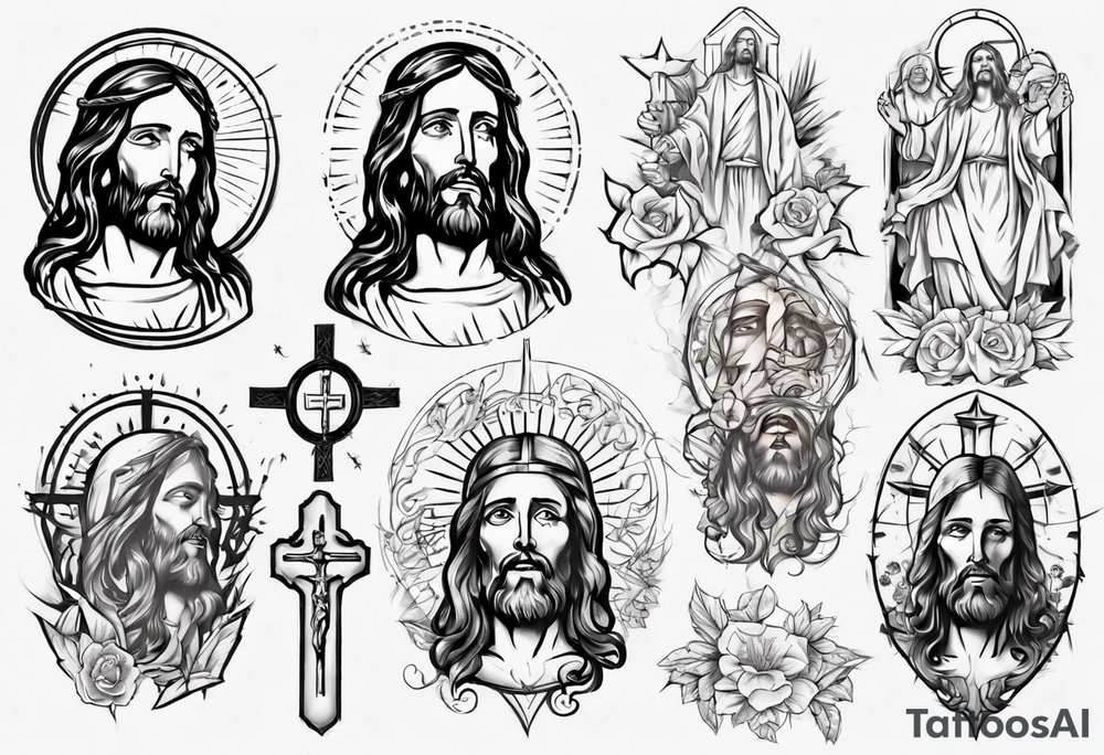 jesus christ tattoo idea