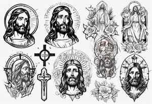 jesus christ tattoo idea