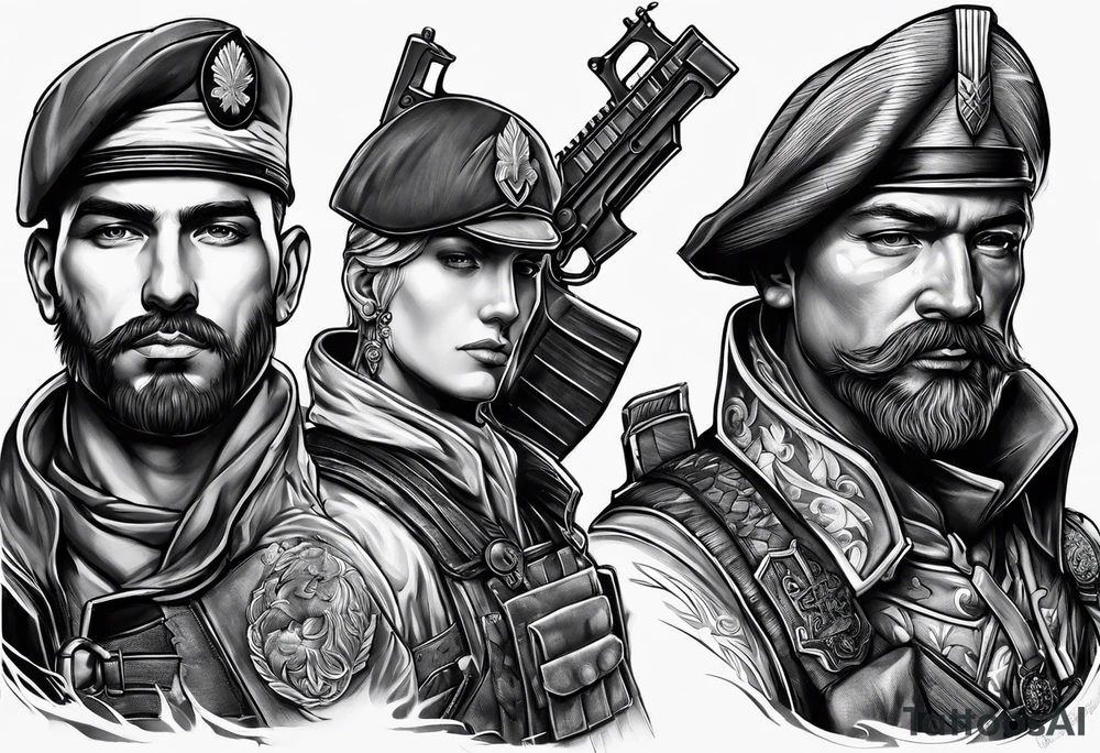 soldier tattoo idea